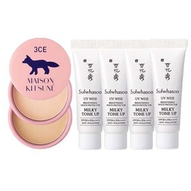 When purchasing 3CE powder, Sulwhasoo Sangbaek Cream 10ml (4 pieces), No. 1, No. 2, Tone-up Sunscreen, Sangbaek Sunscreen / 3CE 파우더 구매시 설화수 상백크림 10ml 4개 1호 2호 톤업 선크림 상백선크림