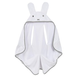 roba 306116P210 "Miffy" baby blanket with slots for seat belts, universal baby blanket for all car seats, baby seats, buggies, prams, super soft plush microfibre, white