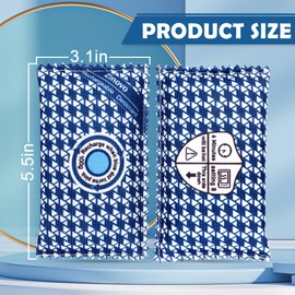 100g Rechargeable Desiccant Packs of 5,Reusable Silica Gel Dehumidifier Moisture Absorbing for storage,Desiccant Dehumidifier for Home Closets, Safe box,Duffle Bag and Cars