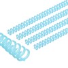 PATIKIL 12mm(1/2") Plastic Spiral Binding Coils, 25 Pcs Binding Spirals