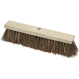 Bruck Piassava Street Broom L.500 mm 6/20 Rows with Handle Hole Saddle Wood