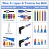 Wire Stripper Twister Tool Set for Drill, Wire Quick Stripping