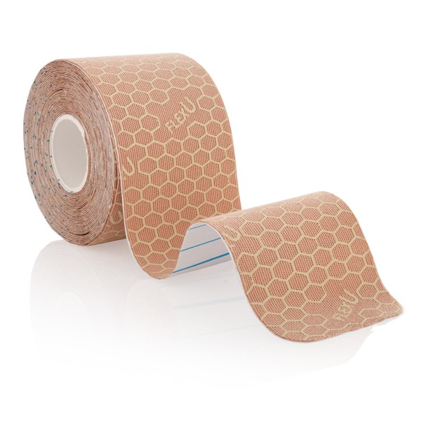 FlexU Kinesiology Tape - Single Roll of Advanced Strength Kinesiology Therapeutic Tape for Fast Recovery Designed for Knee, Shoulder & Back Support