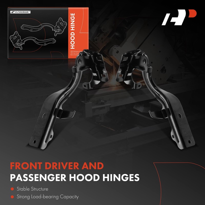 A-Premium Front Driver and Passenger Hood Hinges Compatible with Nissan