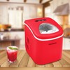 Frigidaire Ice Maker EFIC102-RED, Countertop Ice Maker with Transparent Window,