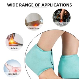 Swavitie Cooling Pads Ankle Gel Cooling Bandage Ankle Ankle Bandage with Cooling Gel Cold Warm Compress Reusable Ankle Ice Pack for Foot Injuries Ankle Swelling