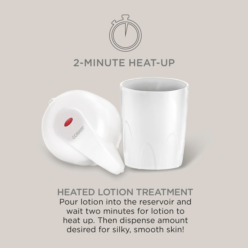 True Glow by Conair Lotion Warmer - Heated Lotion Dispenser