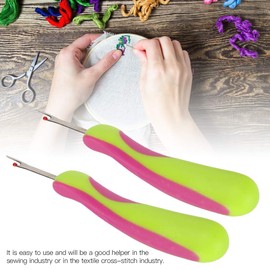 Seam Rippers, 2 pcs Handy Stitch Eraser Sharp Sewing Thread Unpicker Remover with Ergonomic Handles Hems Tool Accessories for Clothes Opening Crafting Embroidery Notions Quilting Removing Seams