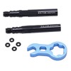 Xebslyti 2pcs Bike Bicycle Tubeless Prestas Valve Extender Extension with