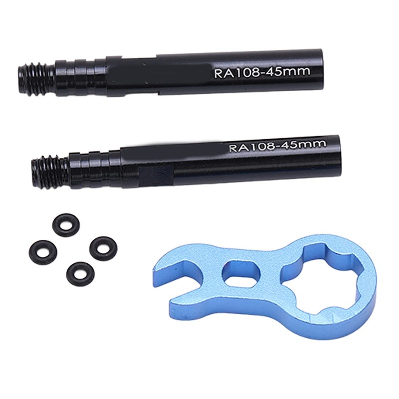 Xebslyti 2pcs Bike Bicycle Tubeless Prestas Valve Extender Extension with