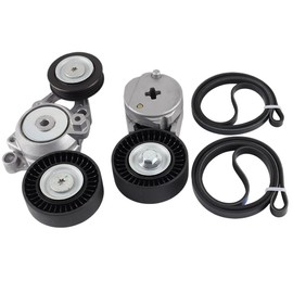 Belt Tensioner Pulley Tensioner Kit Compatible with Toyota Camry 2.5L 2010-2011, Replaces 1662036030,16601-0V010,4PK1240,3PK1200