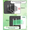 HFHOME 4 PCS Adjustable Planter Box Brackets (6 to 12.5