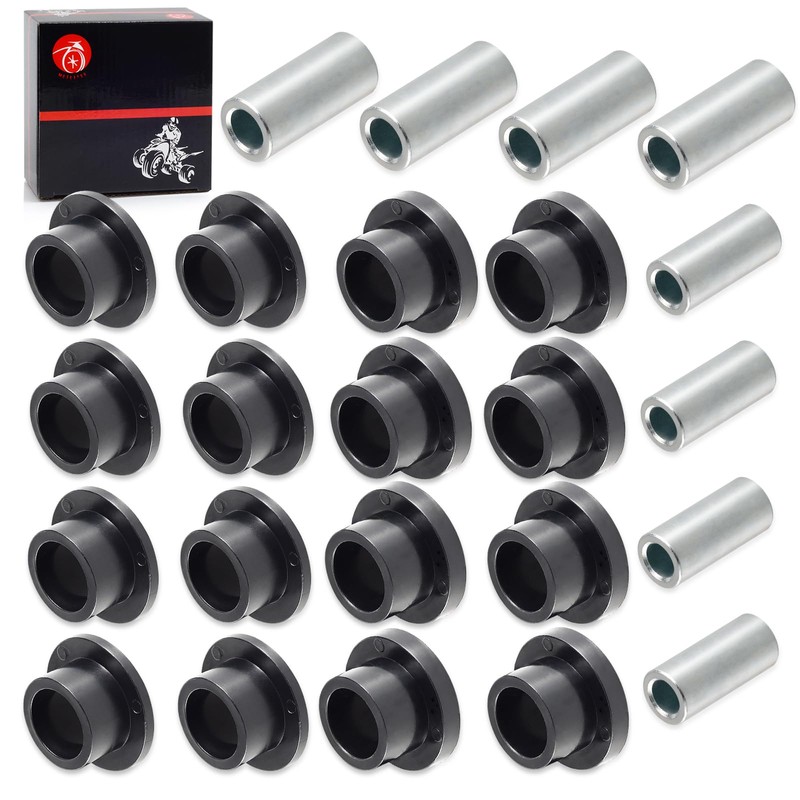 Front & Rear Shock Absorber Bushings Sleeve Kit 16Pcs For