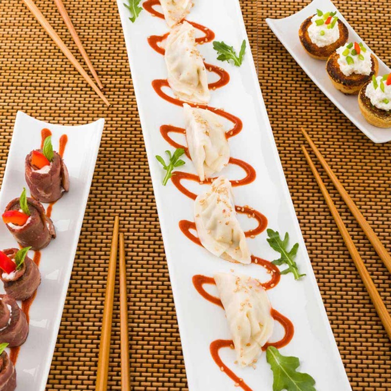 Restaurantware-Shinto 17 Inch x 4 Inch Rectangular Serving Plate, 1