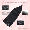 SEGO Single Clip In Hair Extensions Real Human Hair Short