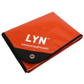 LYN 5.0 Heavy Duty Thermal Blanket Emergency Blanket Survival Gear Waterproof Insulated Blanket Emergency Tarp for Camping, Hiking, Bushcraft
