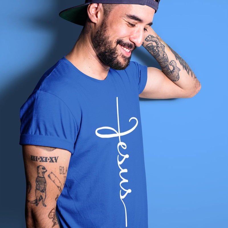 Shop4Ever Jesus Cross T-Shirt