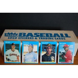 1987 Fleer Complete FACTORY Baseball Set (660 Cards) (Barry Bonds Rookie) (Bo Jackson Rookie) (Will Clark Rookie)(jose Canseco) ((Kirby Puckett Rookie) (Roger Clemens) (Dwight Gooden) ((Don Mattingly) (Darryl Strawberry) (Ryne Sandberg) (Wade Boggs) (Ton