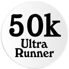 Kiwi Gifts 50k Ultra Runner - Circle Sticker Decal 3 Inch - Marathon Running