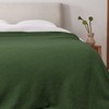 JOOJA Dark Green Blanket Warm Queen Size Fuzzy Knitted Blanket,