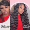 VIPPRETTY 13X6 HD Lace Front Wig,30Inch Glueless Loose Deep Wave