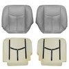 SecosAutoparts Driver & Passenger Bottom & Foam Cushion Leather Seat