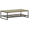 vidaXL Solid Reclaimed Wood Coffee Table with Iron Legs, Rustic