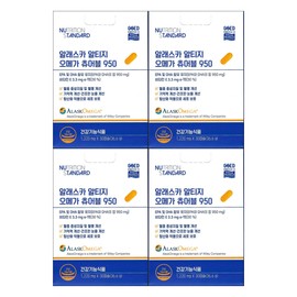 Nutrition Standard Alaska Altige Omega 3 Chewable 950 30 Capsules 4 / 뉴트리션 스탠다드 알래스카 알티지 오메가3 츄어블 950 30캡슐 4개