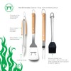 Outset Stainless Steel Grill Tool Set, Verde Collection, Spatula, Tongs,