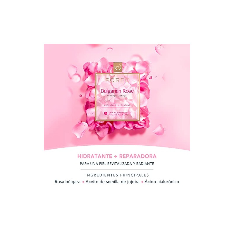 FOREO UFO Activated Mask Treatment for Anti-Aging, Bulgarian Rose