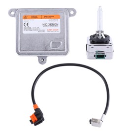 Alikali Xenon Headlight Ballast Control Unit with HID Bulb Wire Kit, Xenon HID Ballast Control Unit Compatible for Blazer Impala Malibu Suburban Tahoe