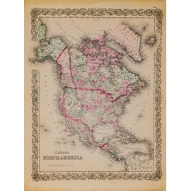 North America - Vintage Map - 1000 Piece MI Puzzles Jigsaw Puzzle