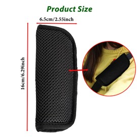 2 Pack Car Seat Straps Shoulder Pads for Toddler Kids,Car Seat Strap Covers,Soft Seat Belt Strap Pads for Car Seats, Pushchair, Stroller,High Chair(Black)