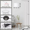 White Arc Floor Lamp, Modern Floor Lamp for Living Room