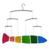 Blue Handworks Glass Rainbow Fish Mobile Yard Art