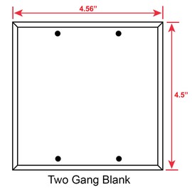 Art Plates - Two Gang Blank Switch Plate Cover - We Walk By Faith - (Made in USA)