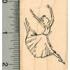 Ballet Dancer Rubber Stamp