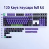 Keycaps PBT Cherry Profile Japanese Keycap 135 Keys Dye Sublimation