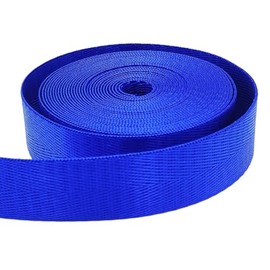 Nylon Polyester Strap 25 mm Wide for Backpacks Handbags Adjustable Shoulder Strap Lunch Bag Handle Sewing Handmade Creations Royal Blue 10 m Roll