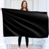 Solid Black Flag – Plain Black Flag - Double-sided Print