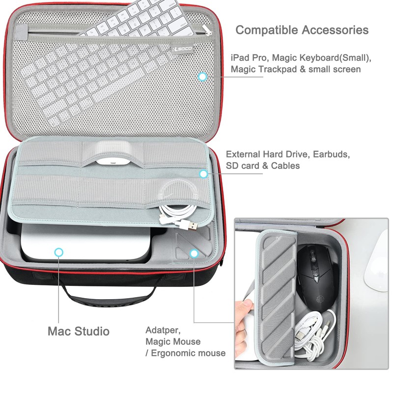 RLSOCO Hard Case for Apple Mac Studio M4/M3/M2/M1 (Max/Ultra)