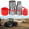3/4" NPT Skid Steer Bobcat Kubota Flat Face Hydraulic Quick
