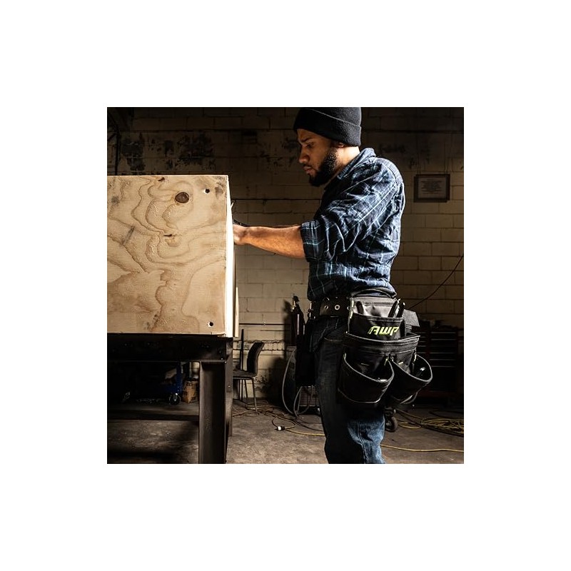 AWP Tool Belt, Tool Rig, Durable Premium Utility Belt Organizer
