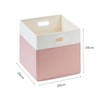 SOCOHOME Fabirc Cube Storage Boxes, 28x28x28cm Foldable Storage Baskets for