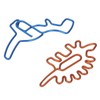 100Pcs Paper Clips Unique Dinosaur Shape Lightweight Portable Electroplating Process