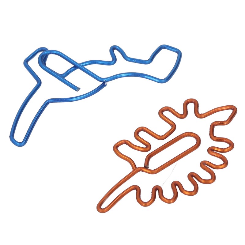 100Pcs Paper Clips Unique Dinosaur Shape Lightweight Portable Electroplating Process