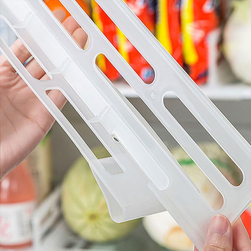 jojofuny 3Pcs Adjustable Refrigerator Divider: Space-Saving Refrigerator Partition Bins for