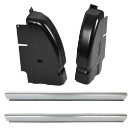 KUAFU Rocker Panel & Cab Corner Compatible with 2002-2008 Dodge Ram Pickup 1500 2500 3500 Quad Club Cab 4 Door Steel Rust Repair Patch Panel Replacement Driver & Passenger Side - 2 Packages