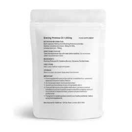 100 Capsules x Evening Primrose Oil 1000mg Sotfgel Capsules (EPO Cold Pressed with High GLA) Heart, Hair, Skin and Joints Care