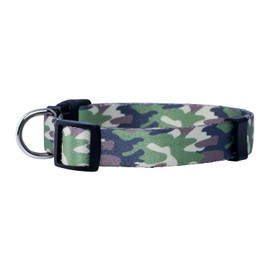 Native Pup Collar de perro camuflaje (mediano, verde)